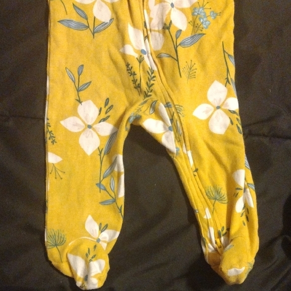 Carter's Yellow Floral Footie - Picture 4 of 5